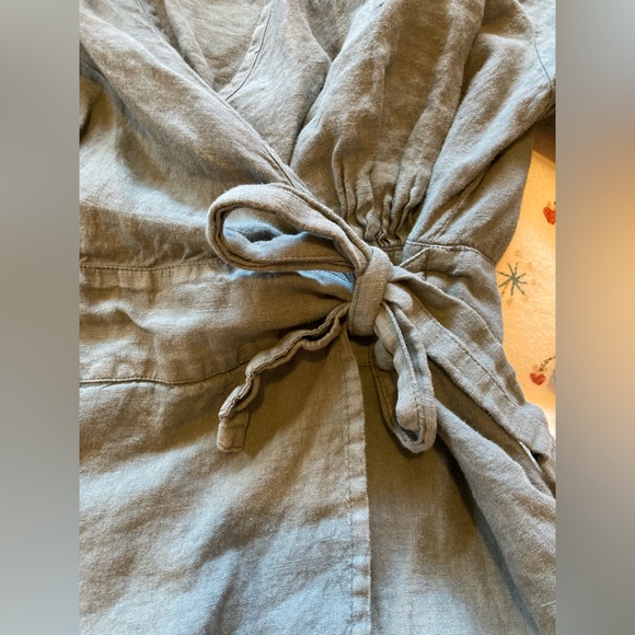 FLAX blue wrap top • size P (XS 4/6) • light blue • 3/4 sleeve • beautiful! 😍 - Picture 7 of 10
